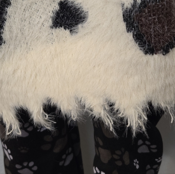 Umgee Leopard Knit Cardigan  Distressed Edges – Size Large – NWOT - Picture 7 of 9